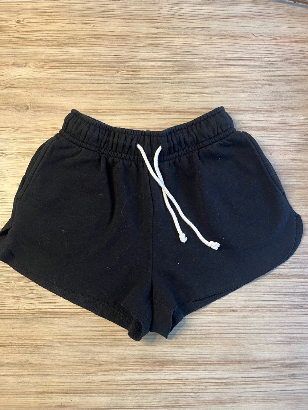 wild fable Black Athletic Drawstring Shorts with White Cord
